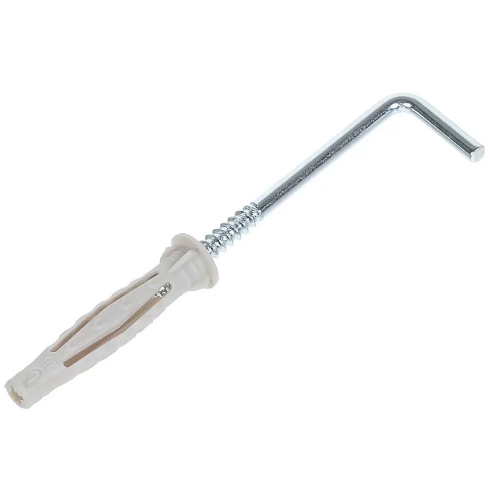 Дюбель-шуруп Standers 6x40 мм, L-образный крюк, 1 шт. 81944772 STLM-2146267  - Вид №1