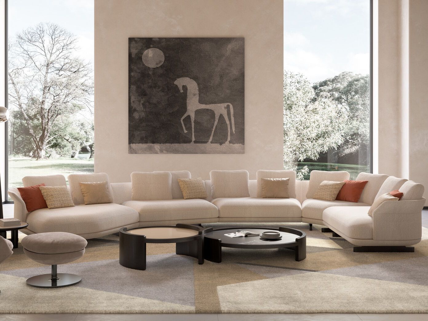 Модульный тканевый диван CPRN HOMOOD Shapes 2025 ARCH-00039487