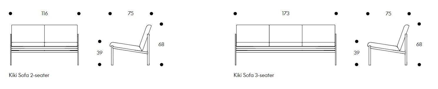 Кожаный диван Artek Kiki ARCH-00066332 - Вид №5