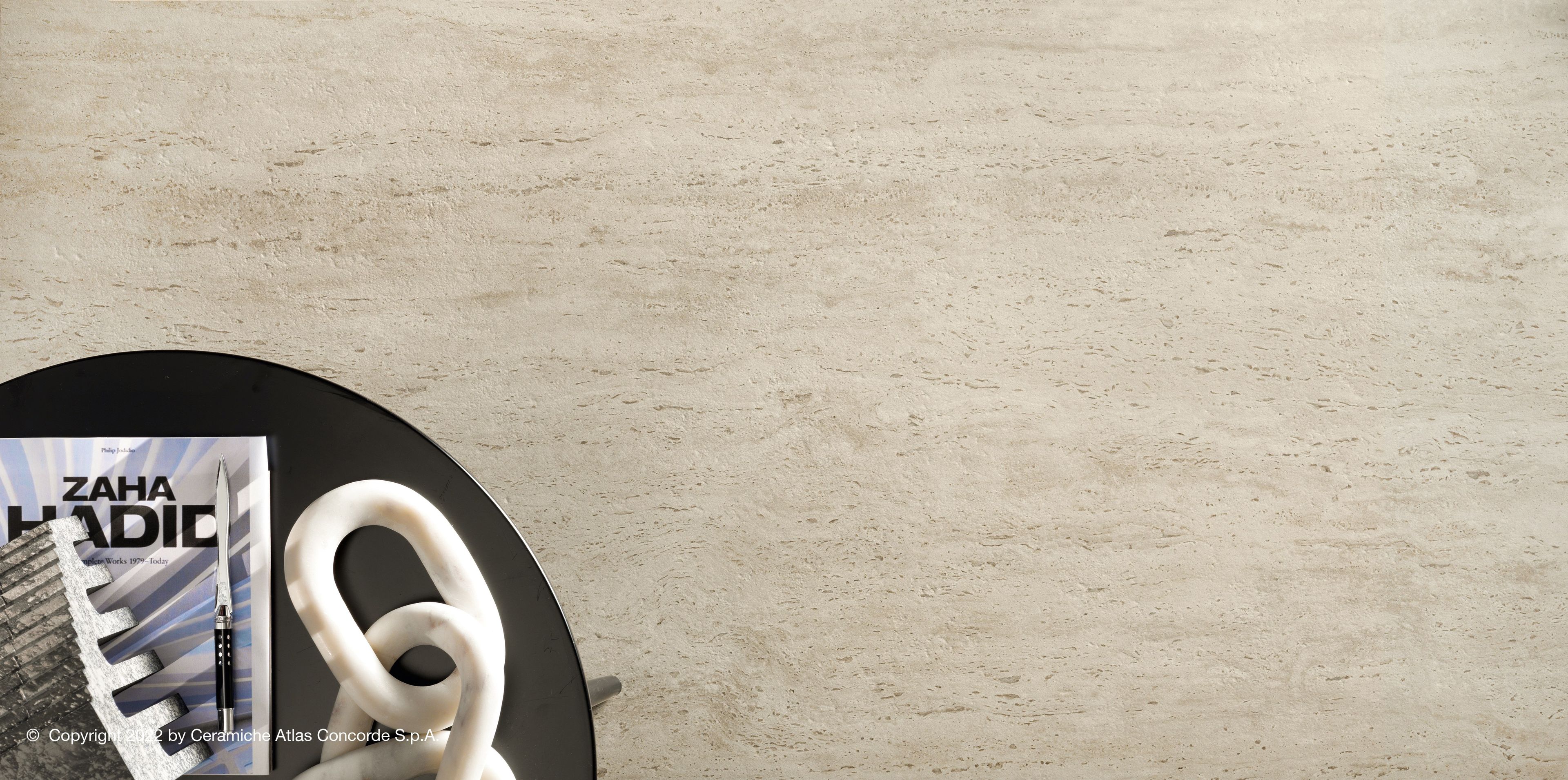 Пол / керамогранит с мраморным эффектом Atlas Concorde Marvel Travertine ARCH-00039068 - Вид №35