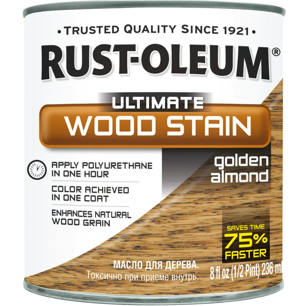 Масло тонирующее Ultimate цвет золотистый миндаль 0.236 л RUST-OLEUM STLM-2002292 - Вид №1