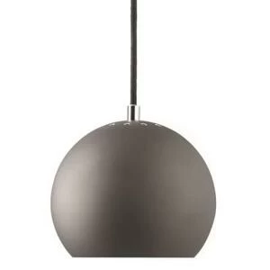 111513600105 Лампа подвесная ball, 16хD18 см, темно-серая матовая, черный шнур Frandsen