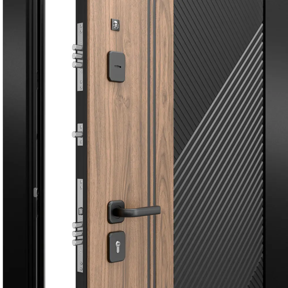 Дверь входная металлическая Браун Скай 86x205 см правая шелк белый с зеркалом TOREX STLM-2178209 - Вид №4