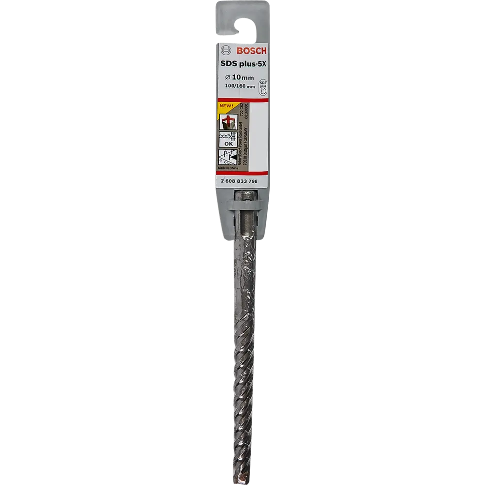 Бур по бетону SDS-plus 5X Bosch 10x100x160 мм BOSCH PROFESSIONAL STLM-2165830 - Вид №3