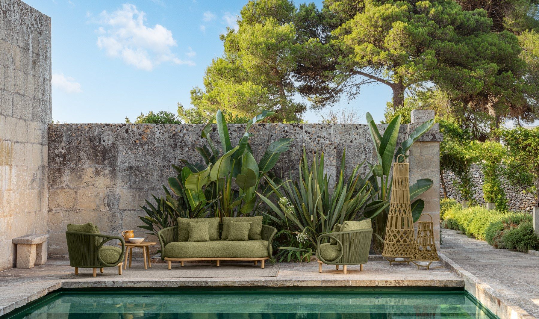 Съемное тканевое садовое кресло с подлокотниками Talenti Karen ARCH-00036452 - Вид №1