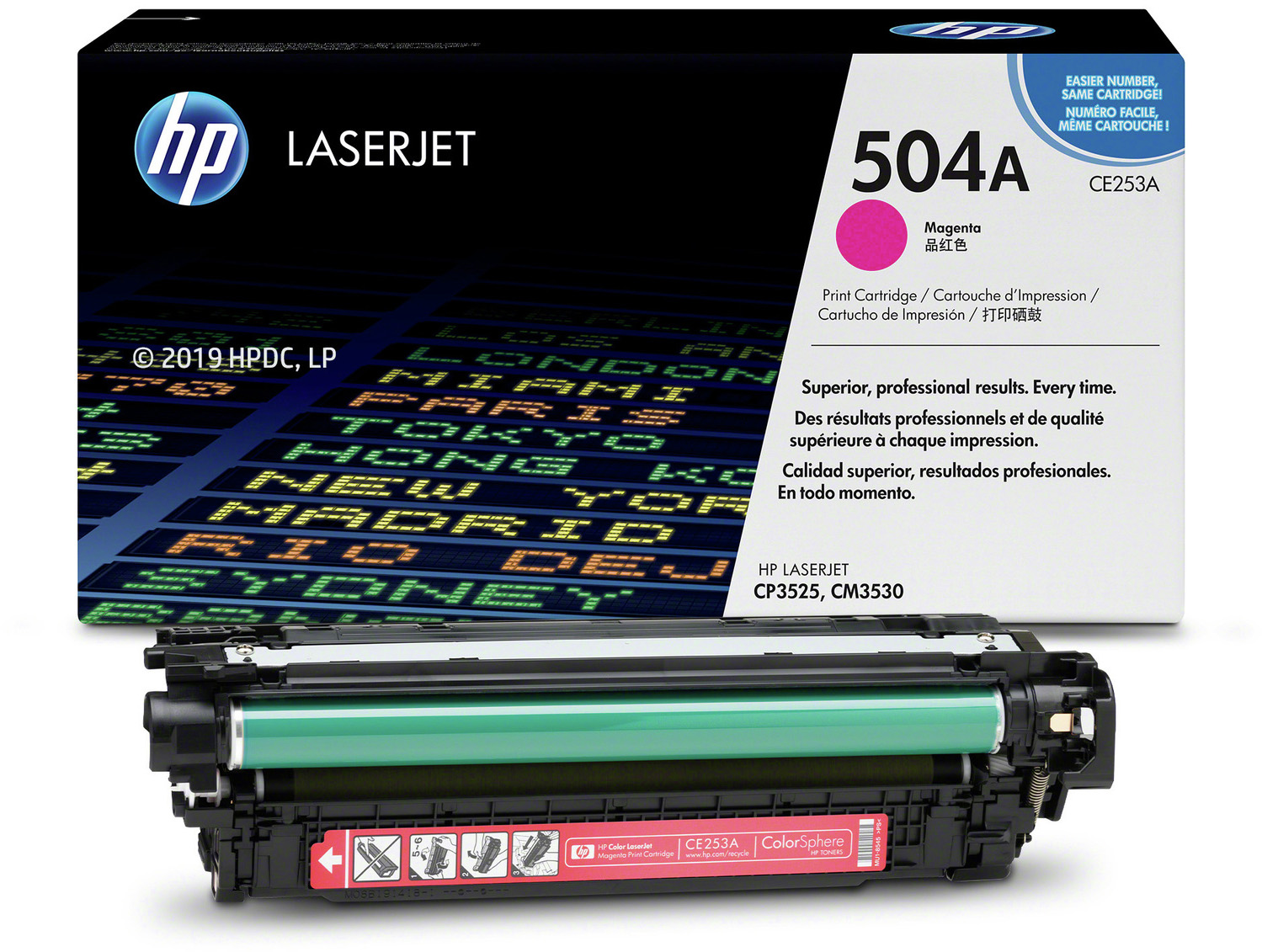 CE253A color laserjet magenta print cartridge HP Santreyd  - Вид №4