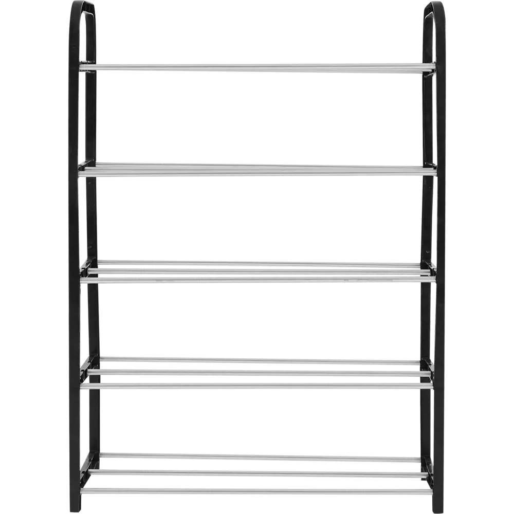 Этажерка для обуви Kwinta 68x50x19 см 5 полок пластик черный Santreyd STLM-2075678 - Вид №1