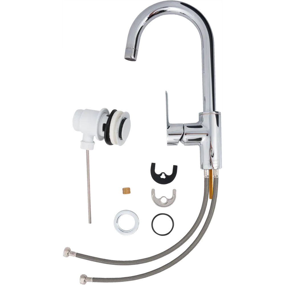 Смеситель для раковины Grohe Start Loop однорычажный с высоким изливом цвет хром STLM-2018789 - Вид №2