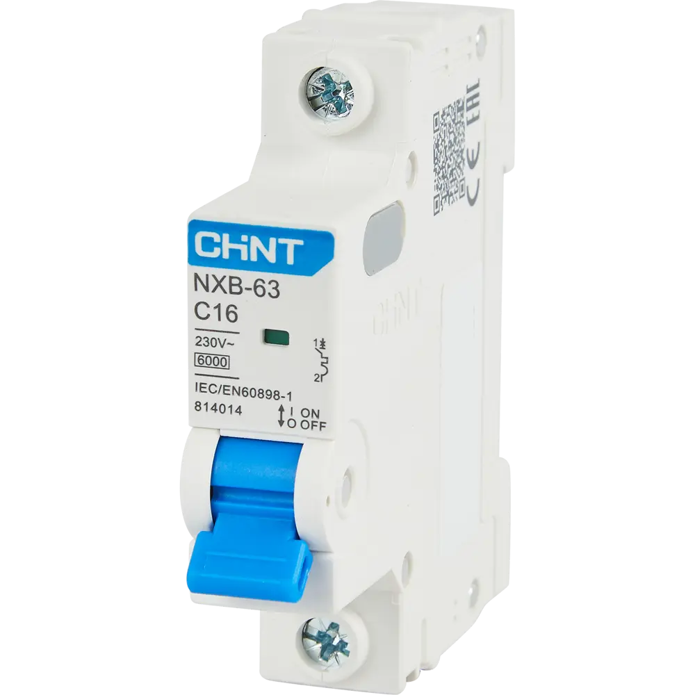 Автоматический выключатель CHINT NXB-63 1P C16 А 6 кА STLM-2091077