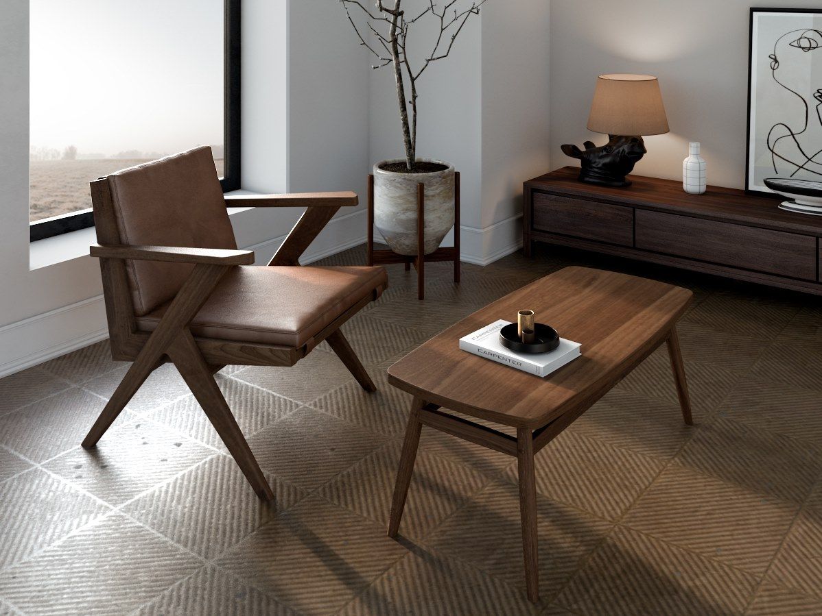 Стул из массива дерева с подлокотниками KARPENTER Tribute ARCH-00142277 - Вид №1