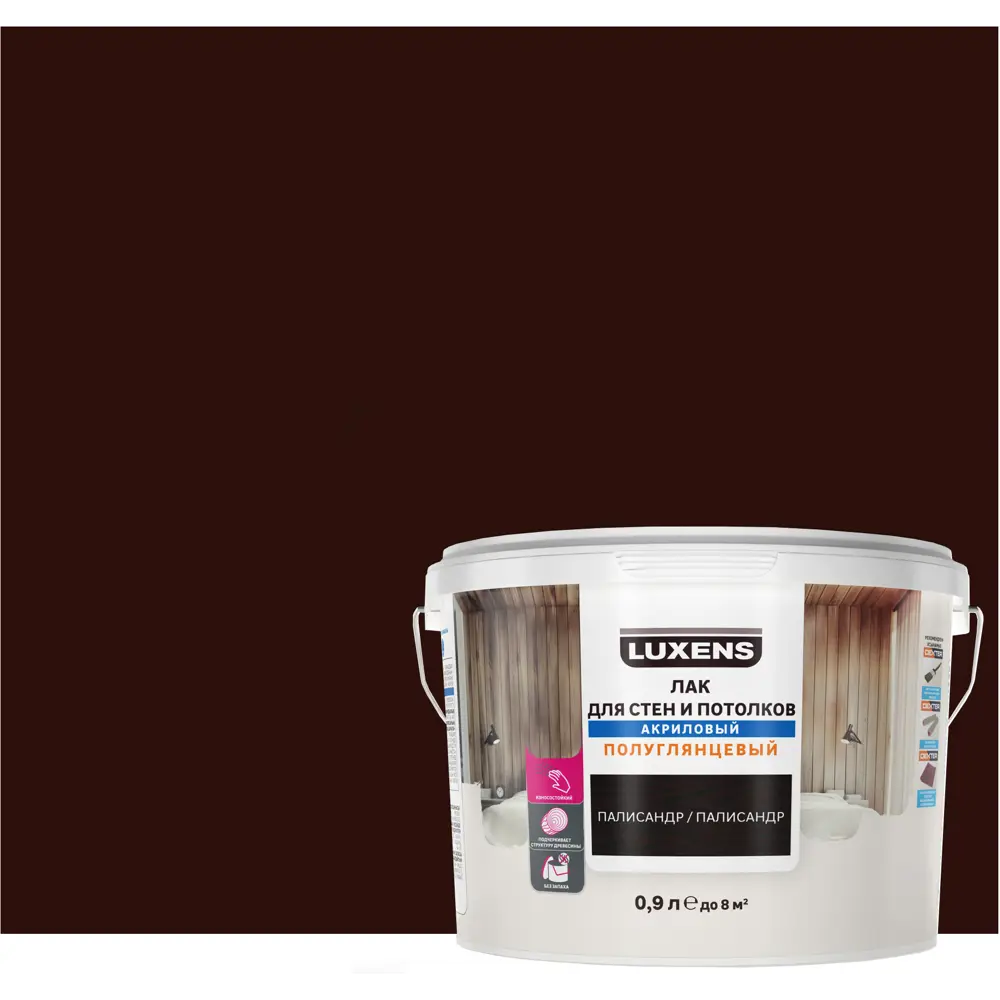 LUXENS Акриловый лак для стен и потолков с эффектом палисандра 82607771 STLM-0031401