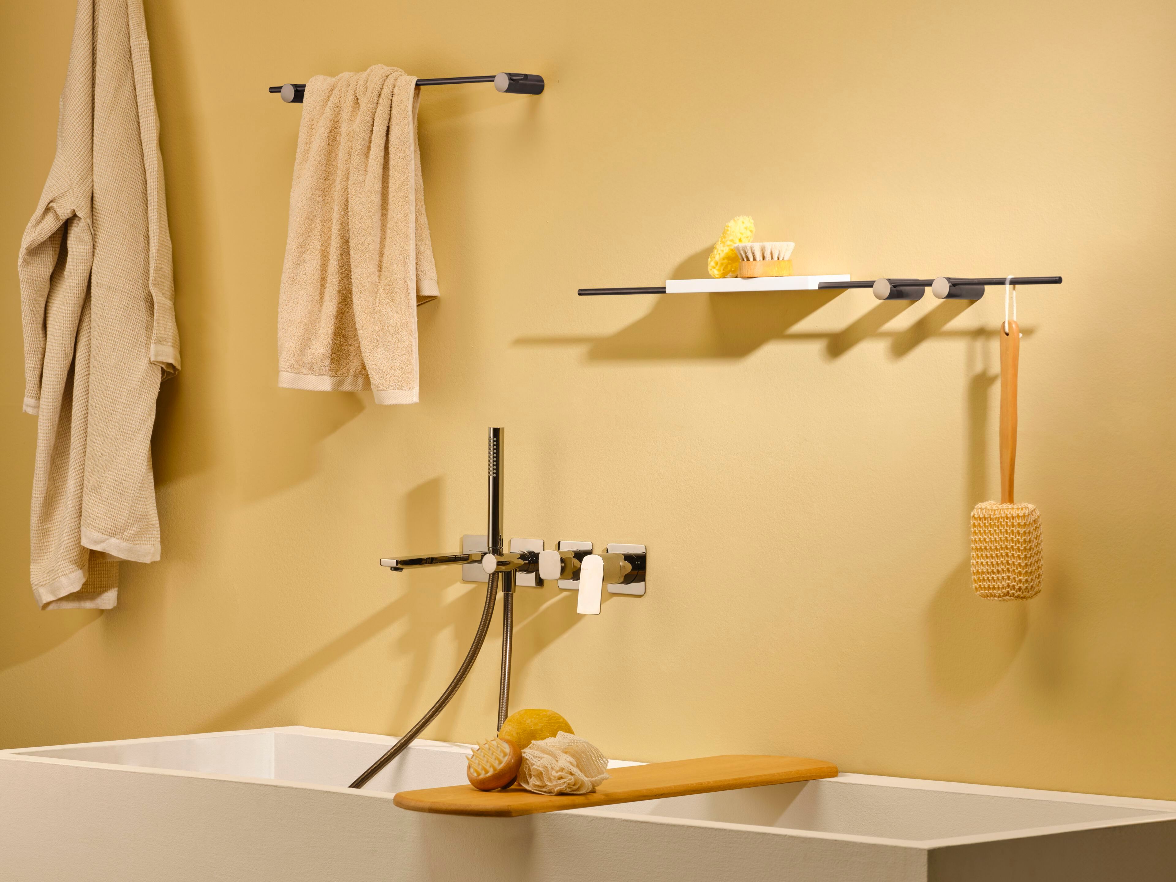 Латунный настенный встраиваемый смеситель для ванны с переключателем Ritmonio Haptic S ARCH-00135159 - Вид №1