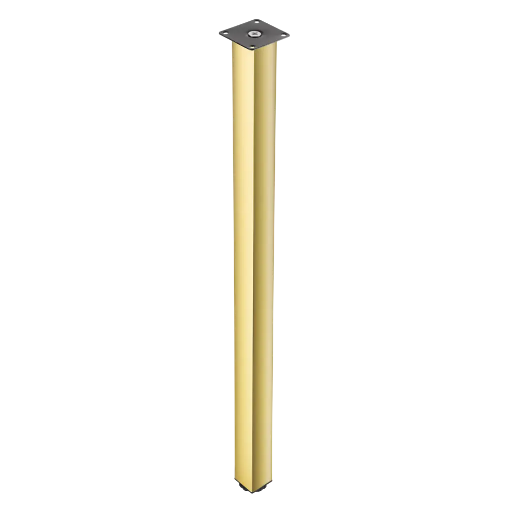 Ножка для мебели регулируемая квадратная 800x40x40 мм сталь цвет золото нагрузка до 50 кг 89404020 STLM-2179271 Santreyd 