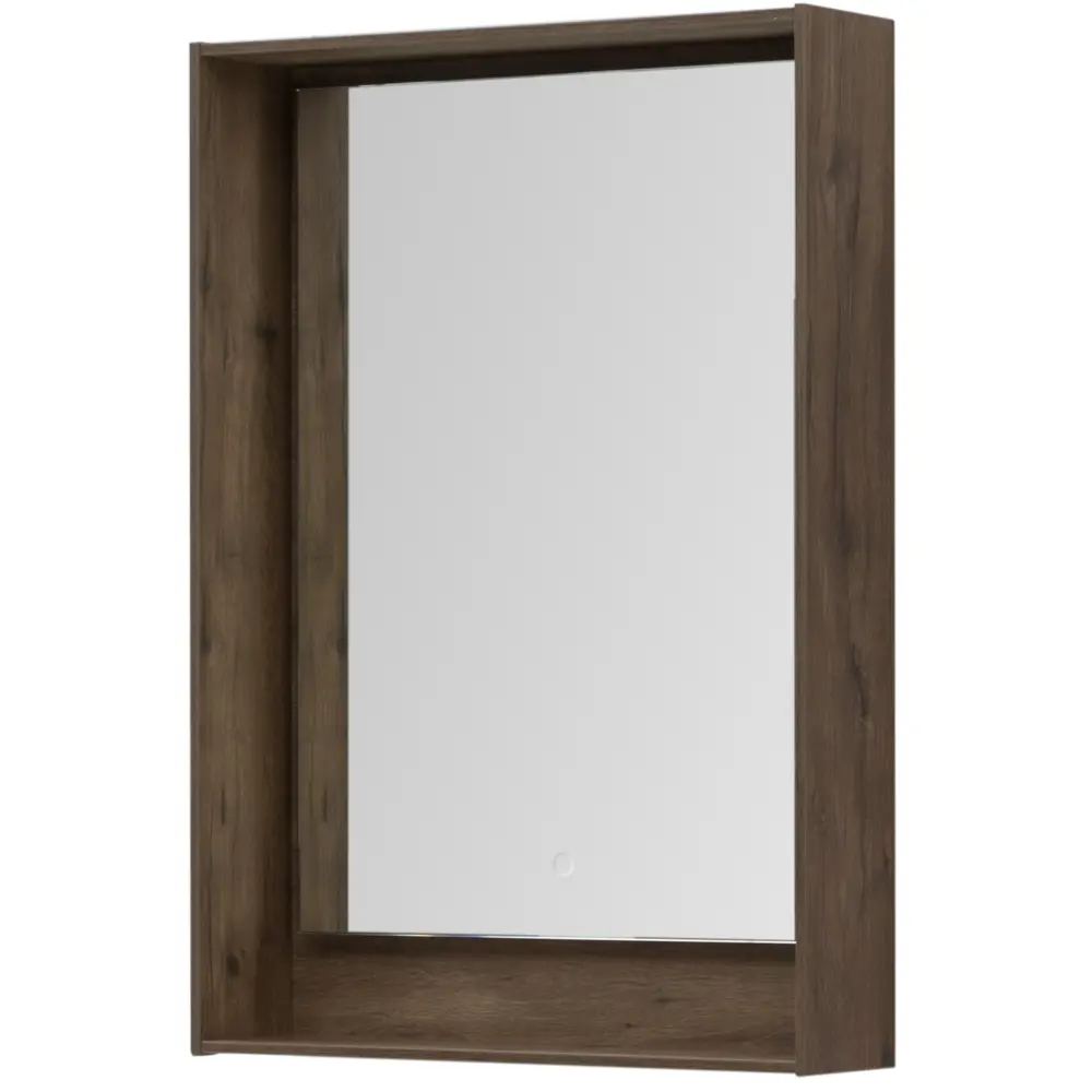 Зеркало для ванной Aquanet Мокка с подсветкой 58x83 см цвет дуб STLM-2176425 - Вид №4