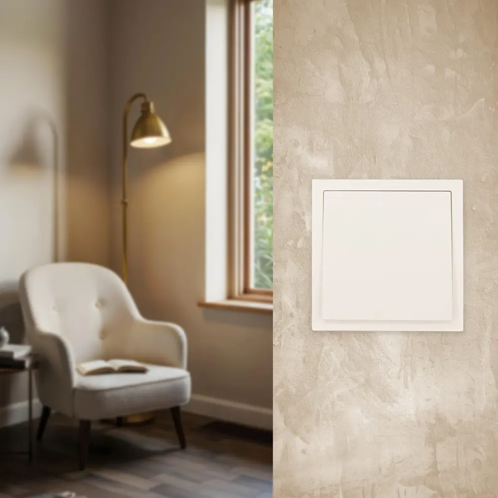 Выключатель встраиваемый Lezard Zima 1 клавиша цвет слоновая кость STLM-2006639 - Вид №4