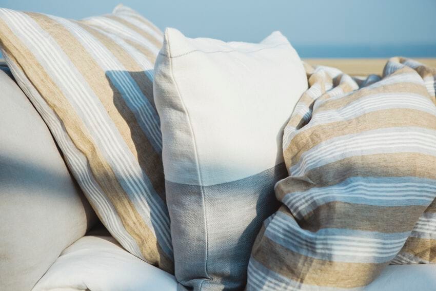 Льняная полосатая прямоугольная подушка Libeco Home Маора ARCH-00083374 - Вид №1