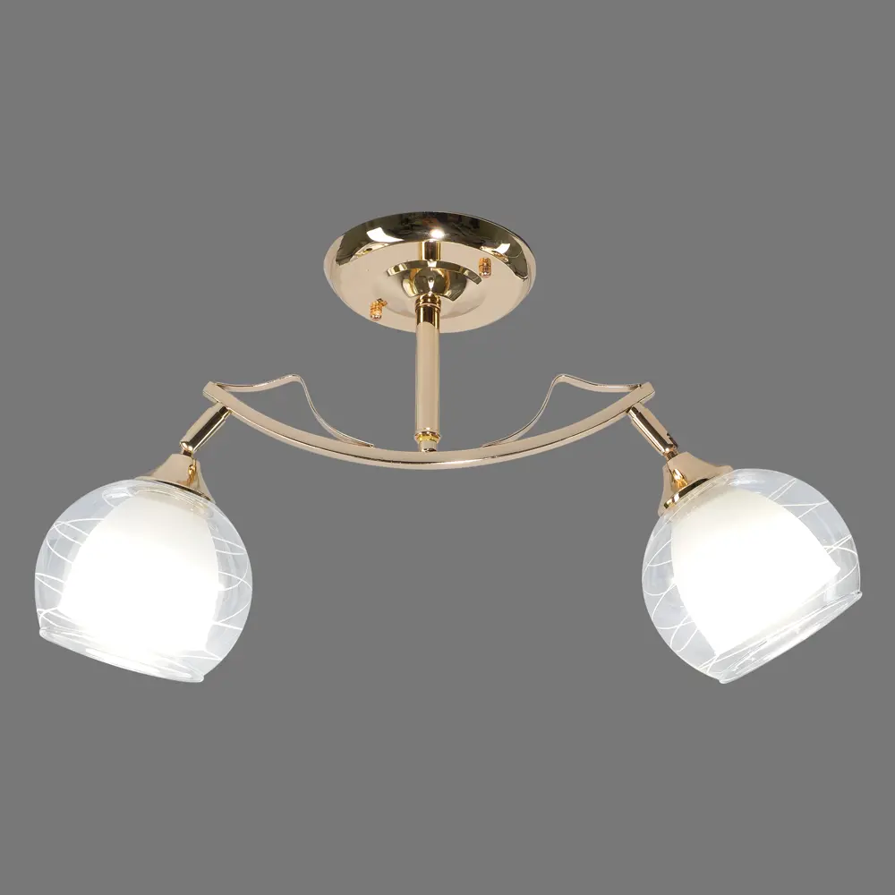 Люстра «Твинс» 2хЕ27х60 Вт, цвет золотой WINK STLM-2063527 - Вид №1