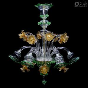 1131 ORIGINALMURANOGLASS Люстра Орхидея - Флорал - муранское стекло OMG  см