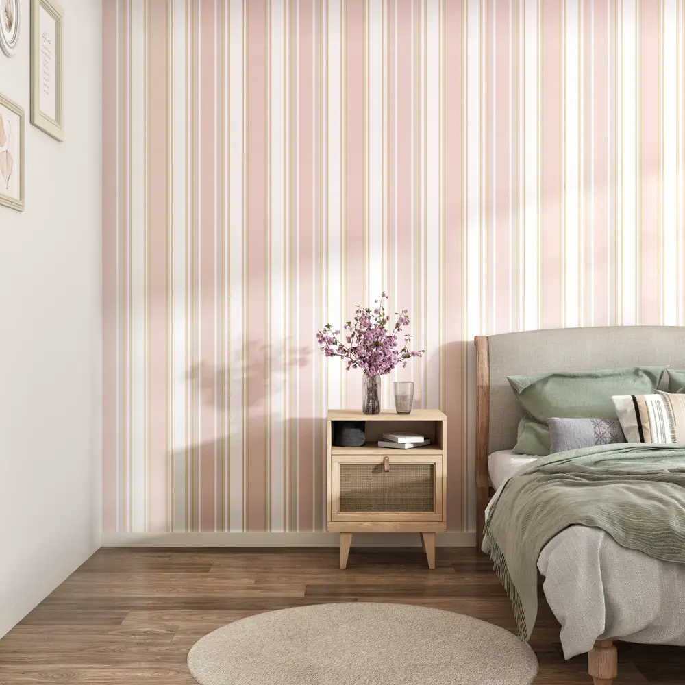 Обои флизелиновые Inspire Josephine розовые 1.06 м Bisro 6 STLM-2114733 - Вид №4