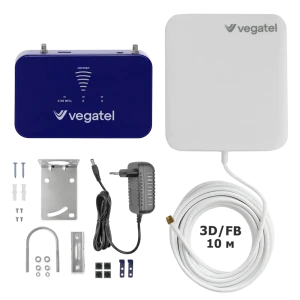 Комплект Vegatel PL-2100 с кронштейном Г-образным 15 см и 4G модемом R92179