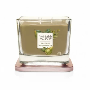 Свеча средняя Pear & Tea Leaf "Груша и чайный лист" 347гр 28-38 часов YANKEE CANDLE  268066 Зеленый