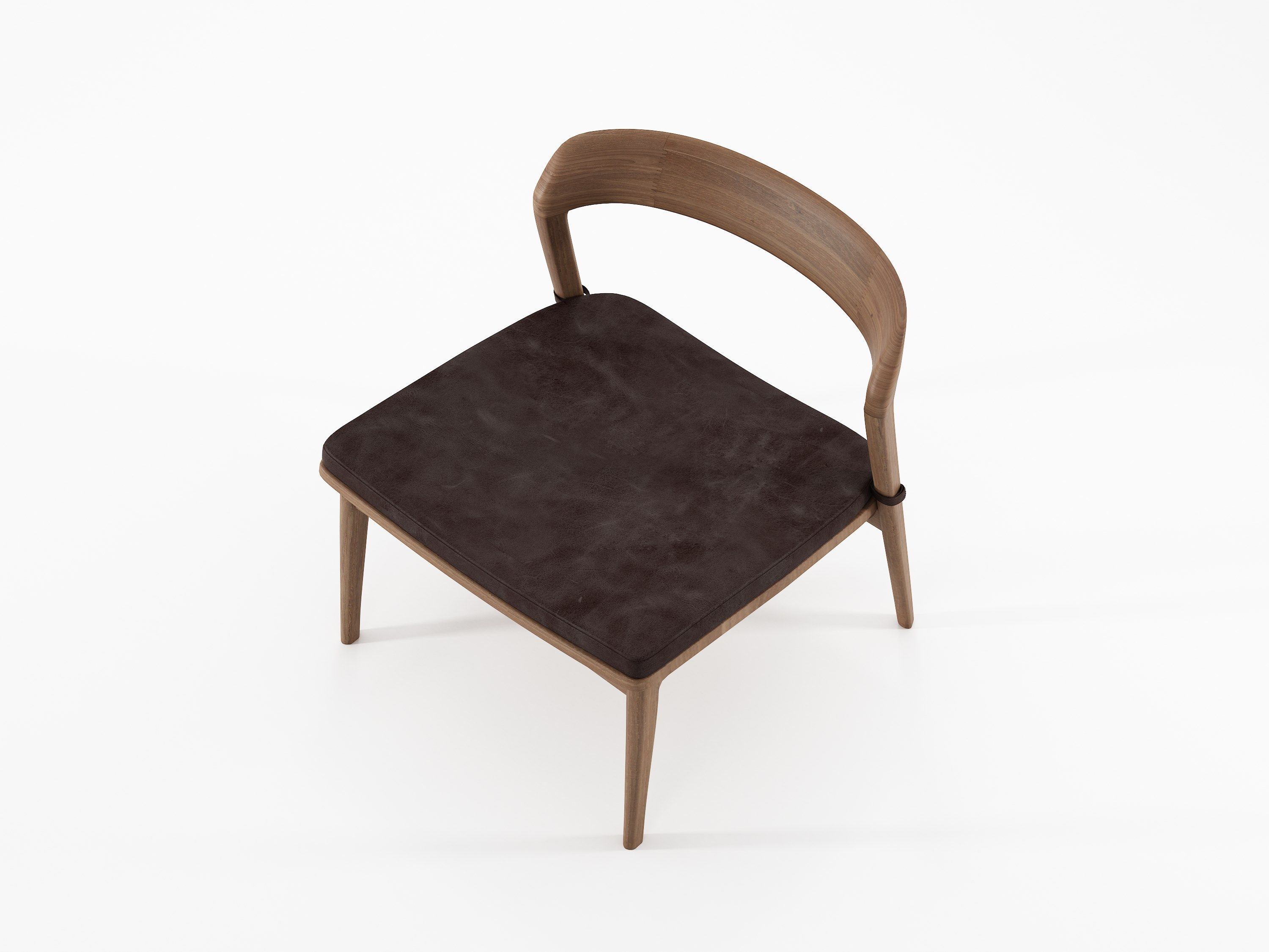 Кресло из массива дерева с мягким сиденьем KARPENTER Grasshopper ARCH-00069382 - Вид №9