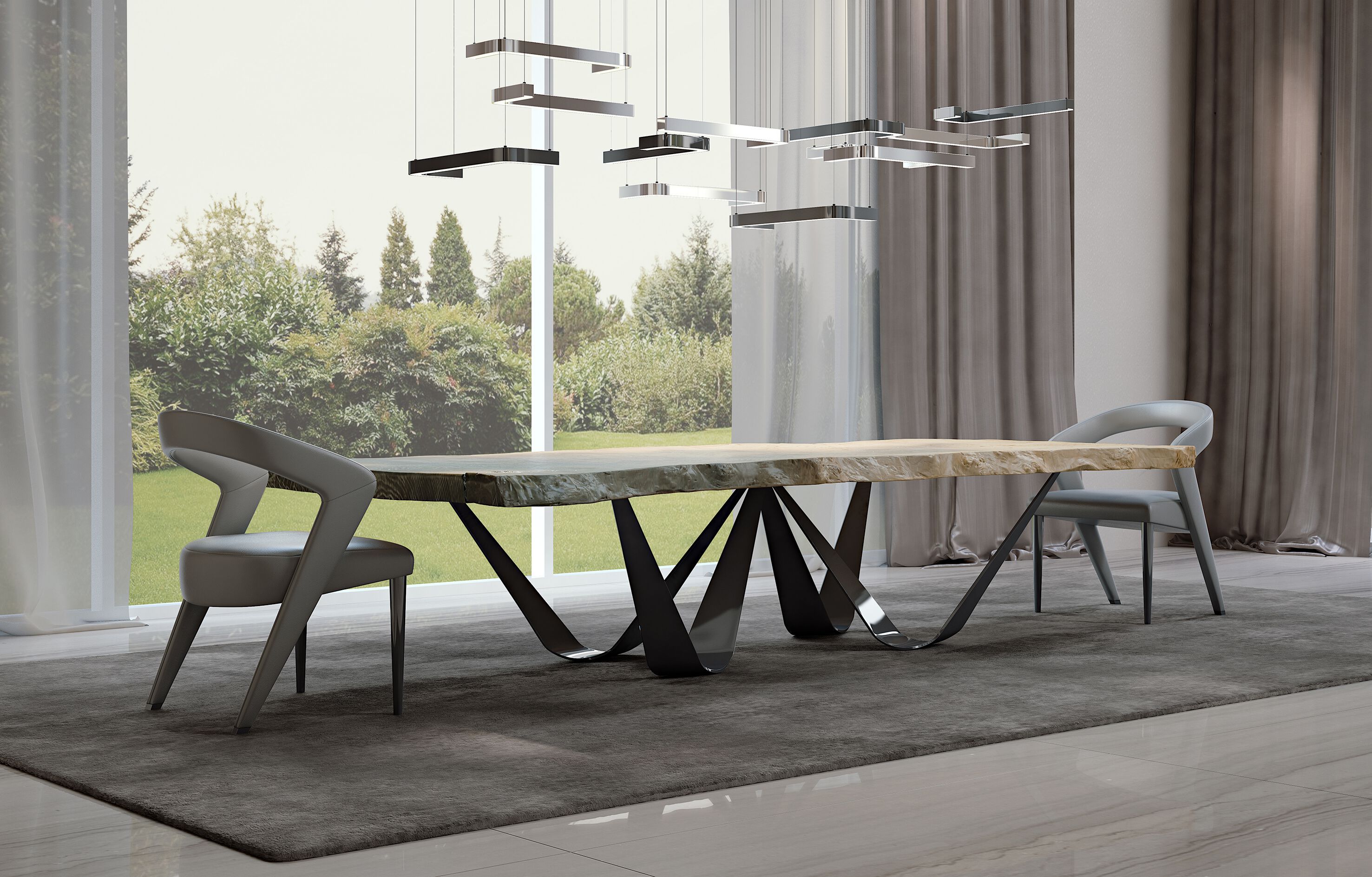 Кожаный мягкий стул Bizzotto Italia Atmosphera ARCH-00127967 - Вид №3