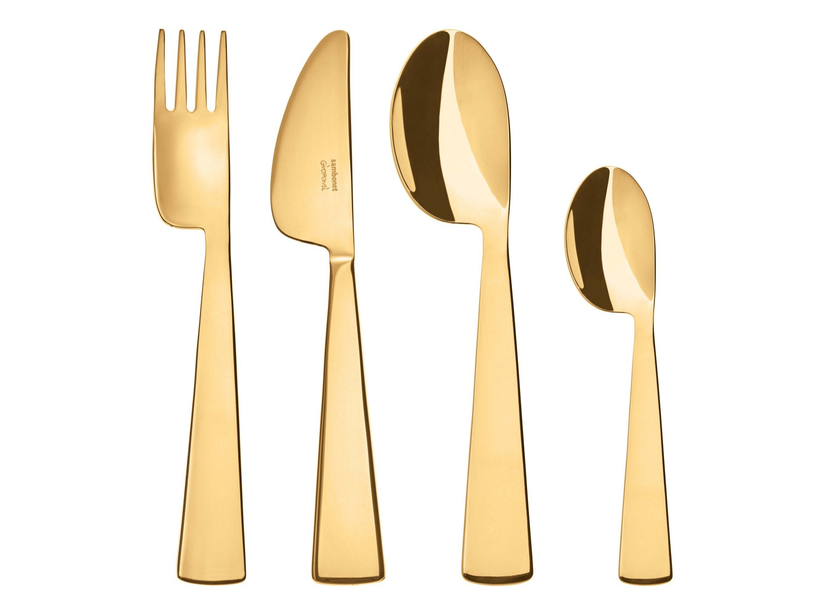 Набор столовых приборов из нержавеющей стали для детей Sambonet Gio Ponti Conca ARCH-00052278 - Вид №2