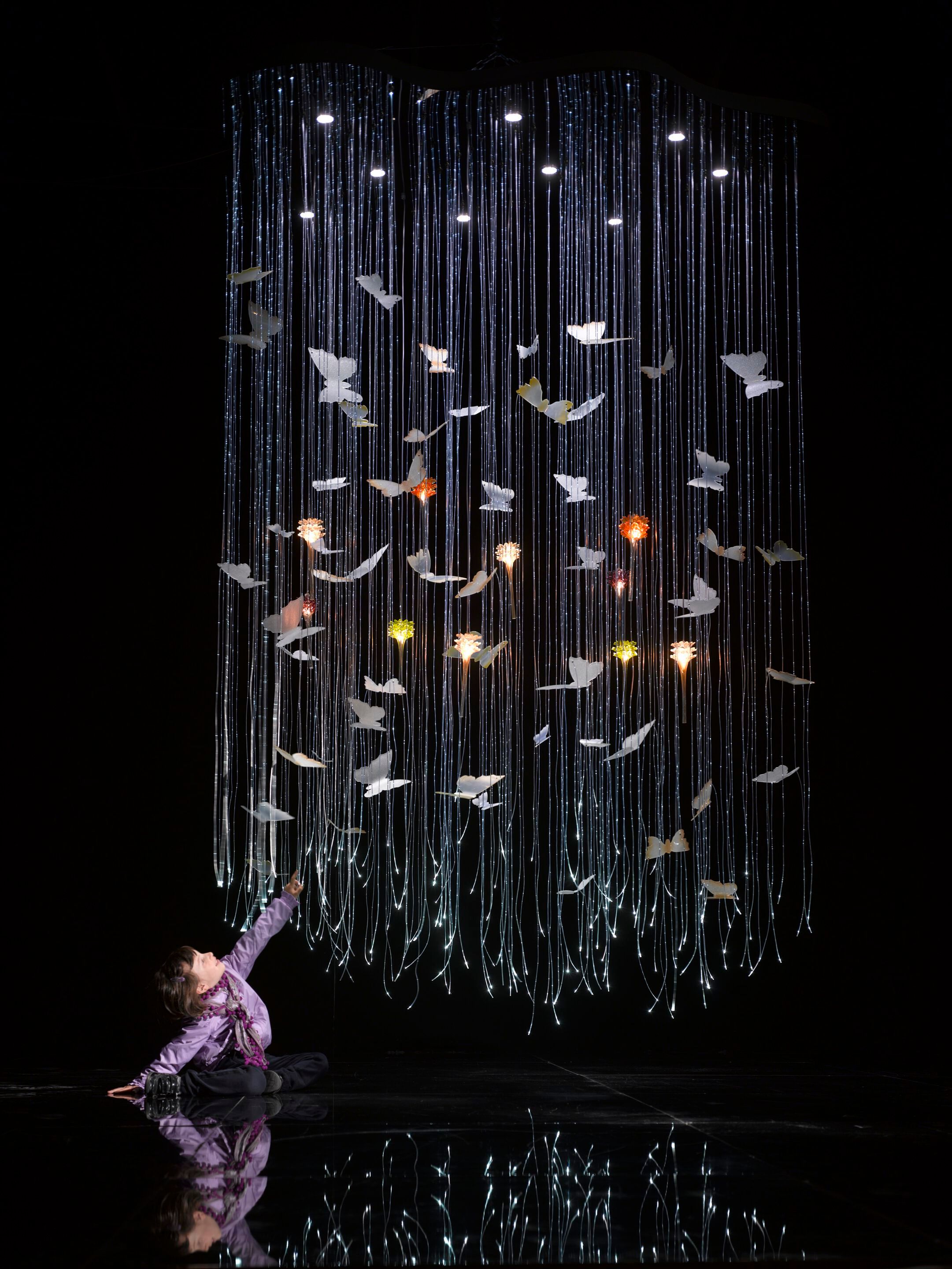 Стеклянный подвесной светильник Patrizia Volpato Butterfly ARCH-00108924 - Вид №2