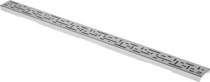 600921 Декоративная решетка TECEdrainline "lines", нержавеющая сталь, сатин, для душевого канала, прямая 900
