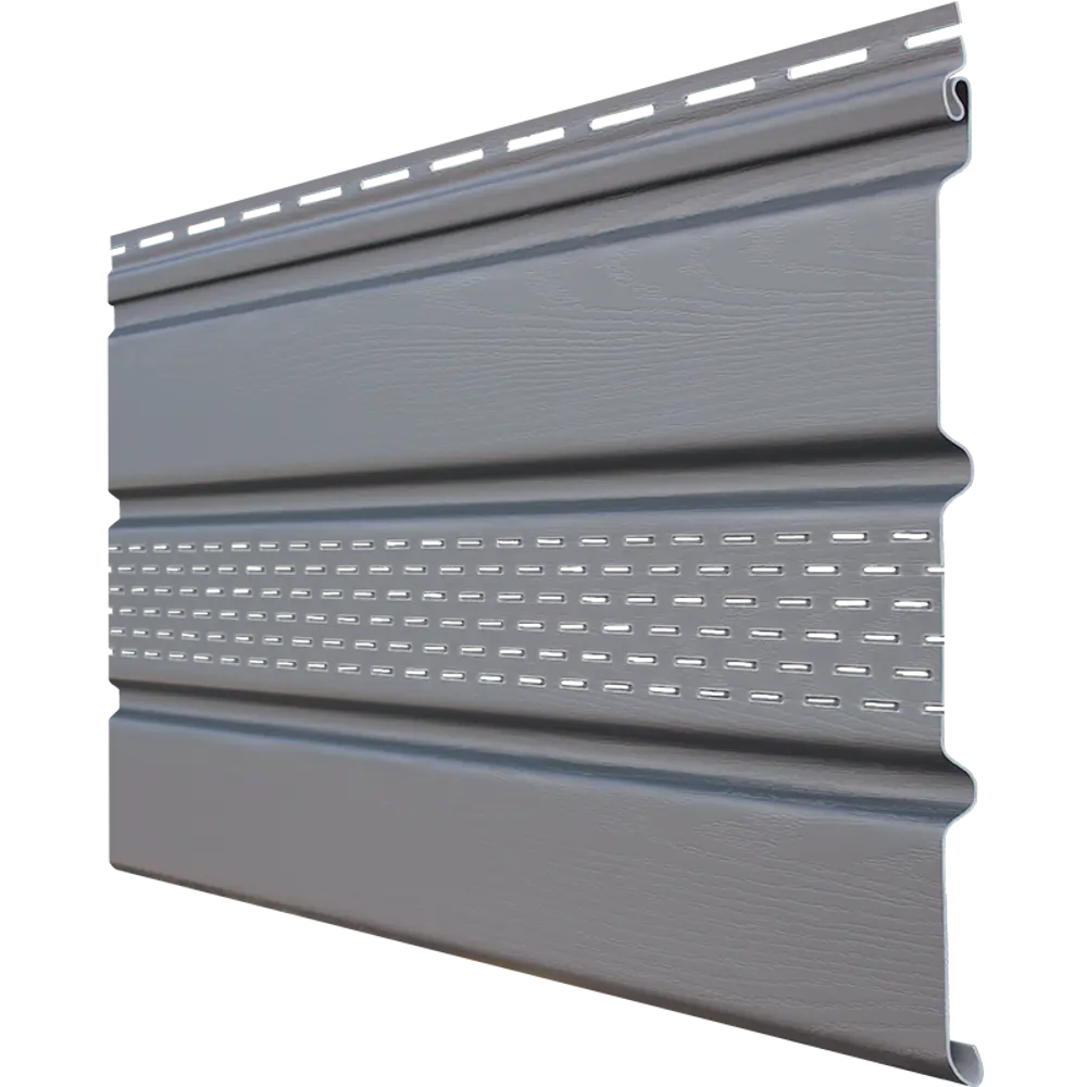 Софит Grand Line Classic 3000 мм частичная перфорация цвет серый графит STLM-2031383