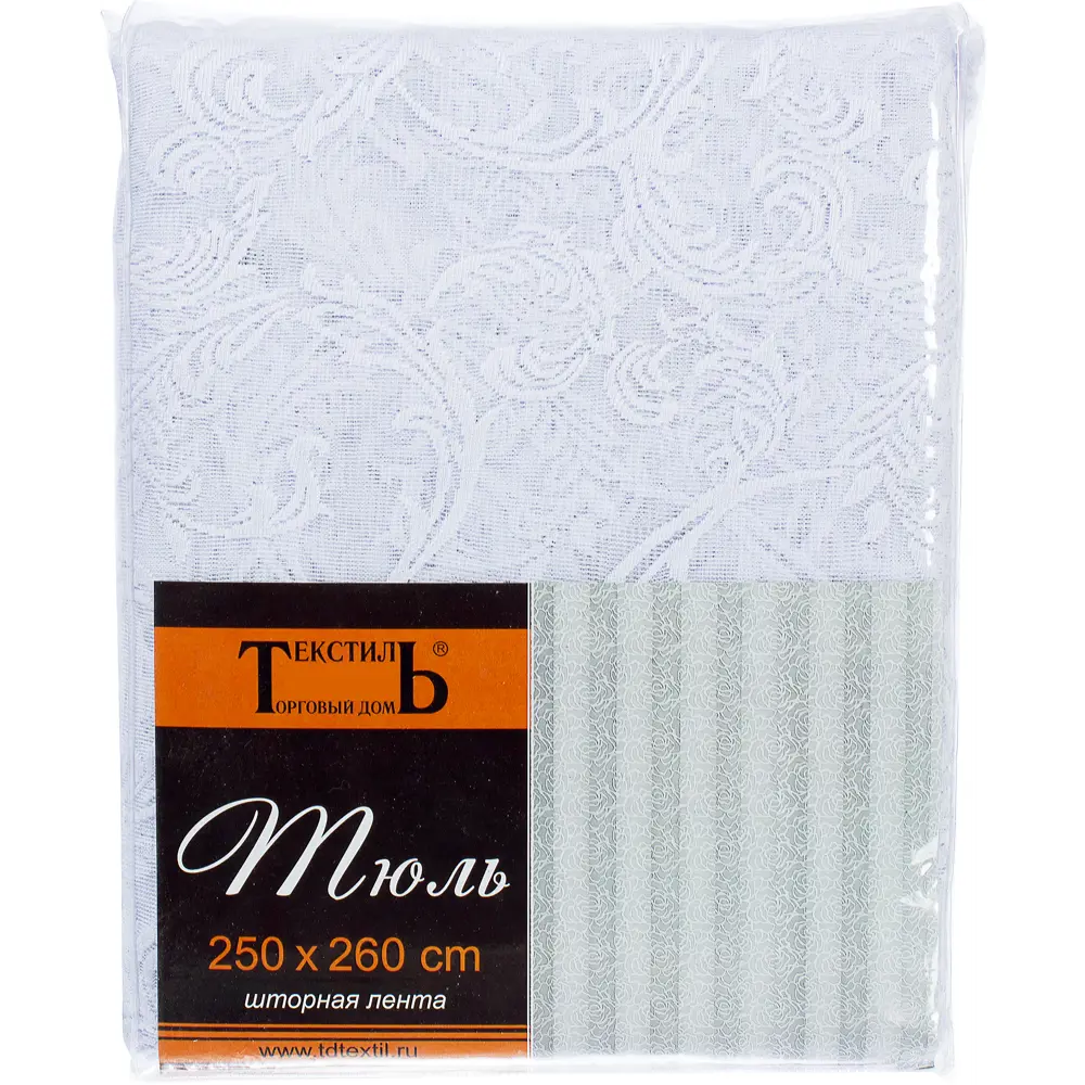 Тюль на ленте «Осень» 250х260 см жаккард цвет белый ТОРГОВЫЙ ДОМ ТЕКСТИЛЬ STLM-2139814 - Вид №2