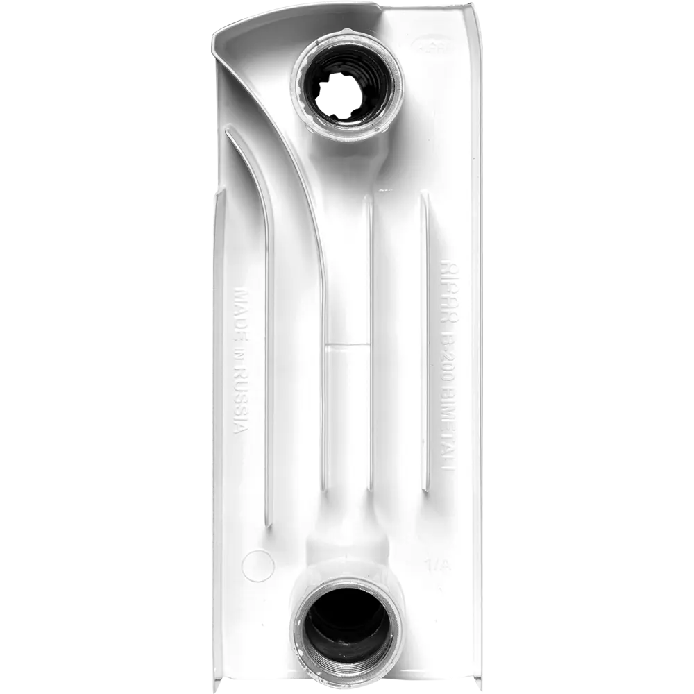 Радиатор секционный Rifar Base 200/100 биметалл 8 секций боковое подключение цвет белый B200 STLM-2018824 - Вид №2