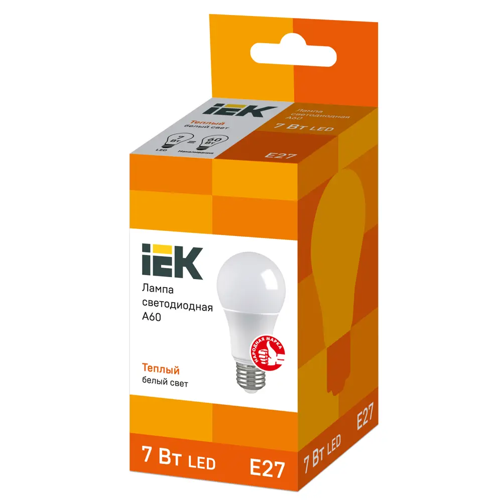 Лампа светодиодная A60 E27 7 Вт 230 В IEK STLM-2106899 - Вид №3