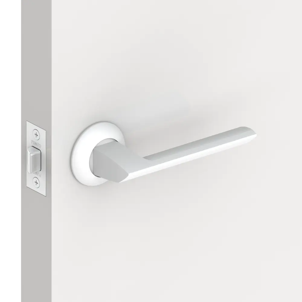 Дверные ручки Punto Blade TL/HD WH-19, без запирания, комплект, цвет белый STLM-2190008 - Вид №6