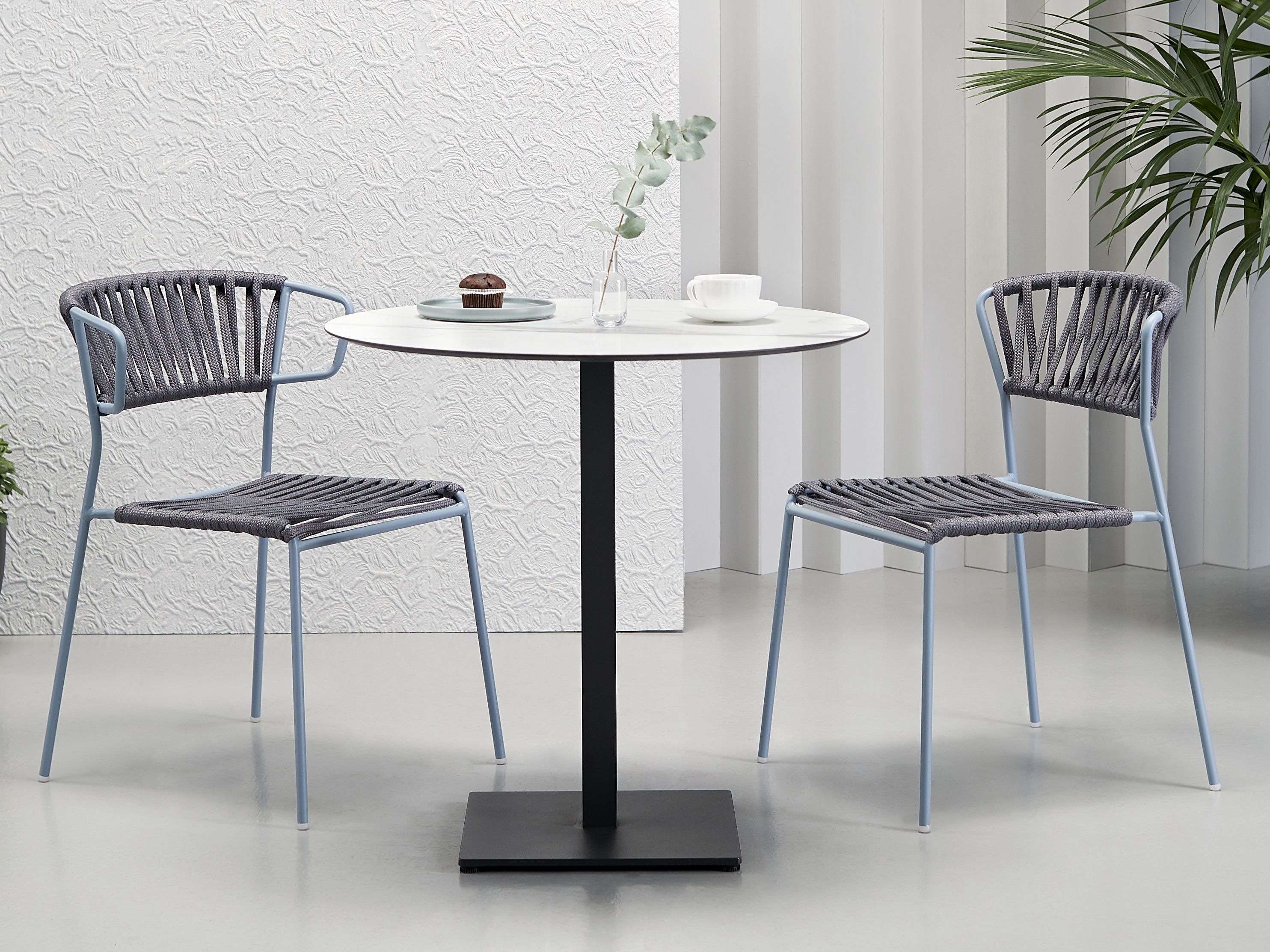 Открытый стальной стул и плетеный морской канат S-CAB Лиза ARCH-00078024 - Вид №8