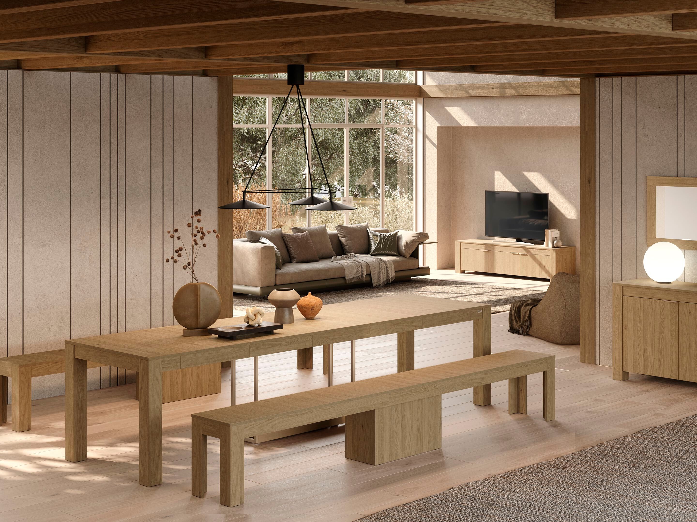 Дубовый ТВ-шкаф с распашными дверцами Mobili Fiver Rachele ARCH-00112613 - Вид №2