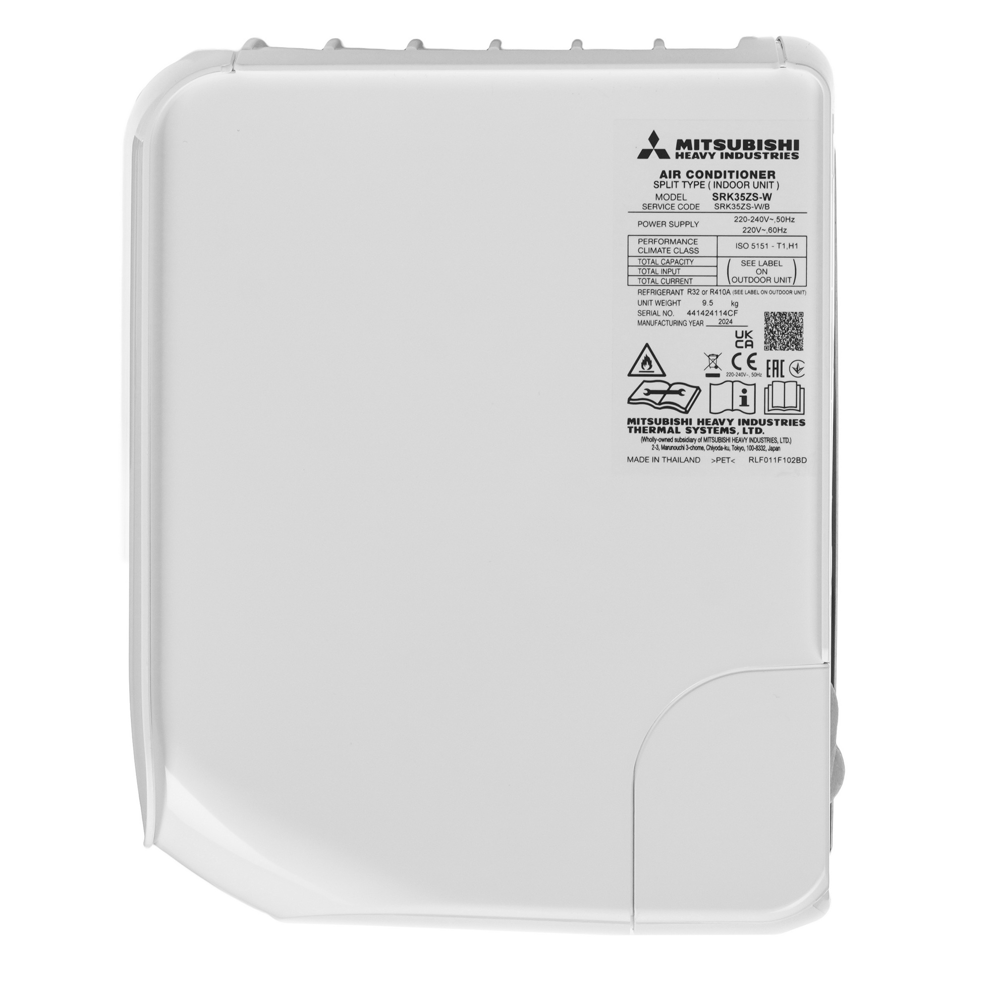 9240148 Кондиционер настенный сплит-система Mitsubishi Heavy Industries SRK35ZS-W/SRC35ZS-W белый STDN-0111326 - Вид №2