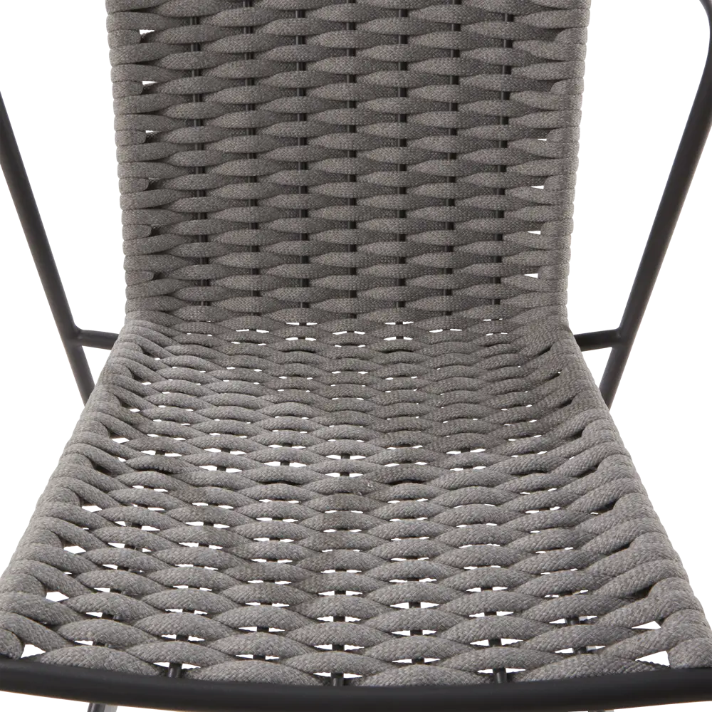 Стул Naterial Livia 63.5x80.5x58 см алюминий/текстиль цвет темно-серый STLM-2009281 - Вид №6