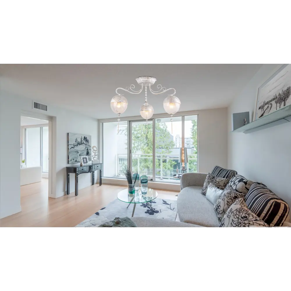 Люстра «Grace» 655/3PL 3хЕ14х40 Вт цвет белый/золотой Escada STLM-2060600 - Вид №12