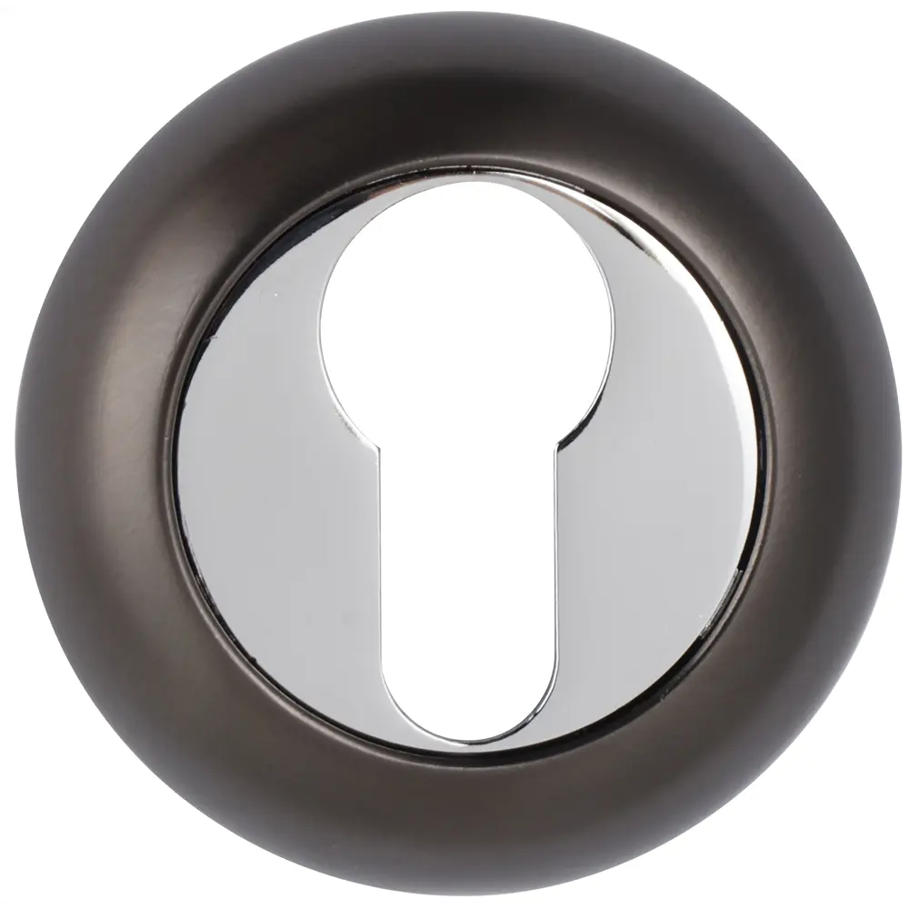 Накладка декоративная EDSON для замка ⌀50.2 мм матовый черный 84376128 STLM-0048825