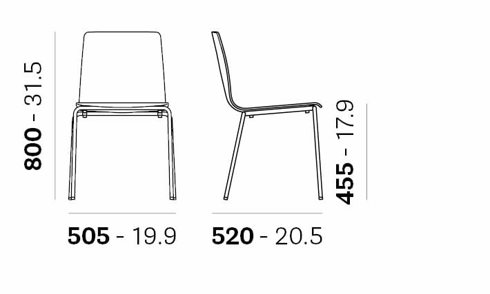 Штабелируемый стул из инженерного пластика Pedrali Inga ARCH-00027575 - Вид №6