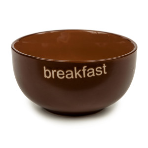 Тарелка breakfast керамика цвет коричневый FOODATLAS