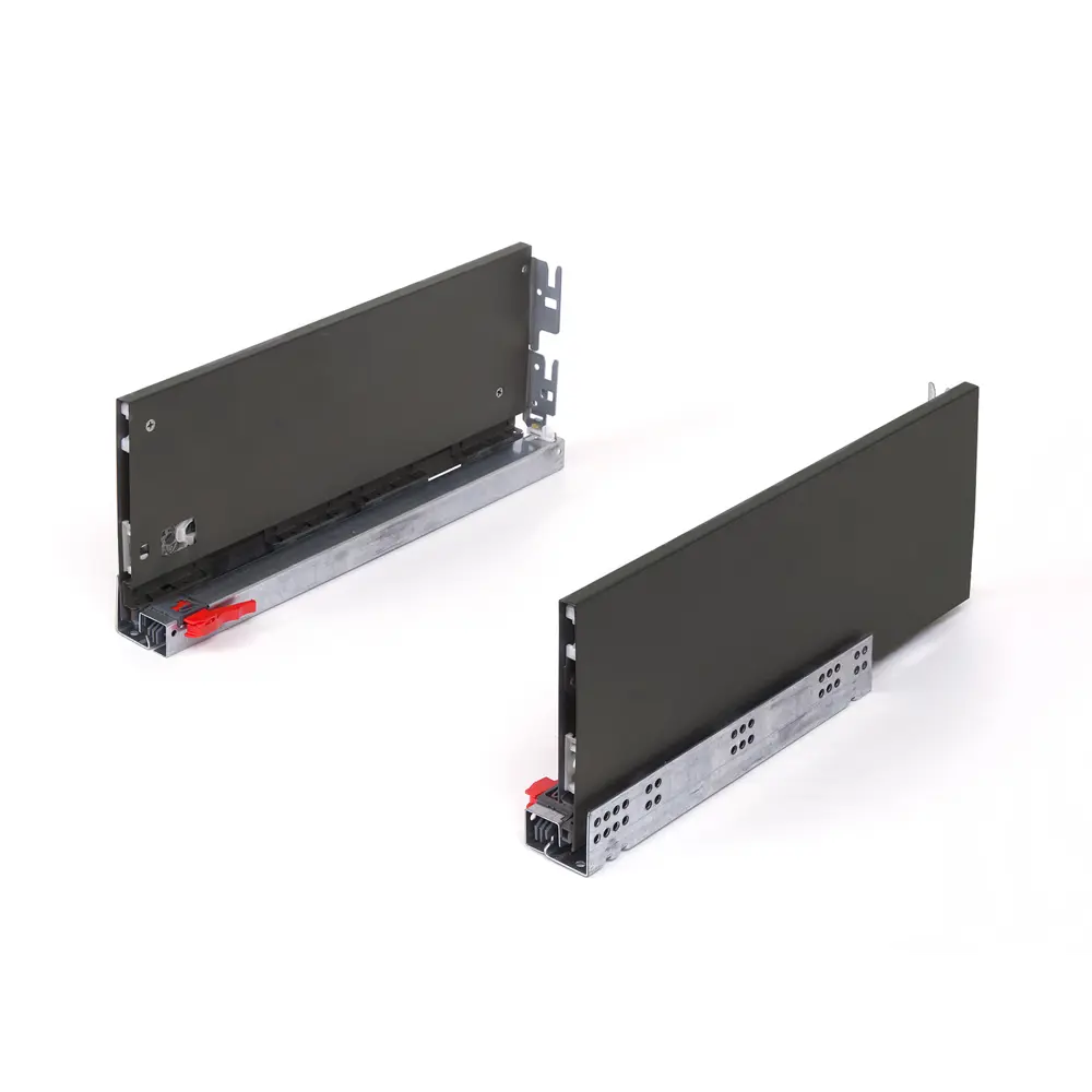 Комплект роликовых направляющих Flowbox h144 500 мм, сталь, цвет мокко 85441386 STLM-2018256 Santreyd 