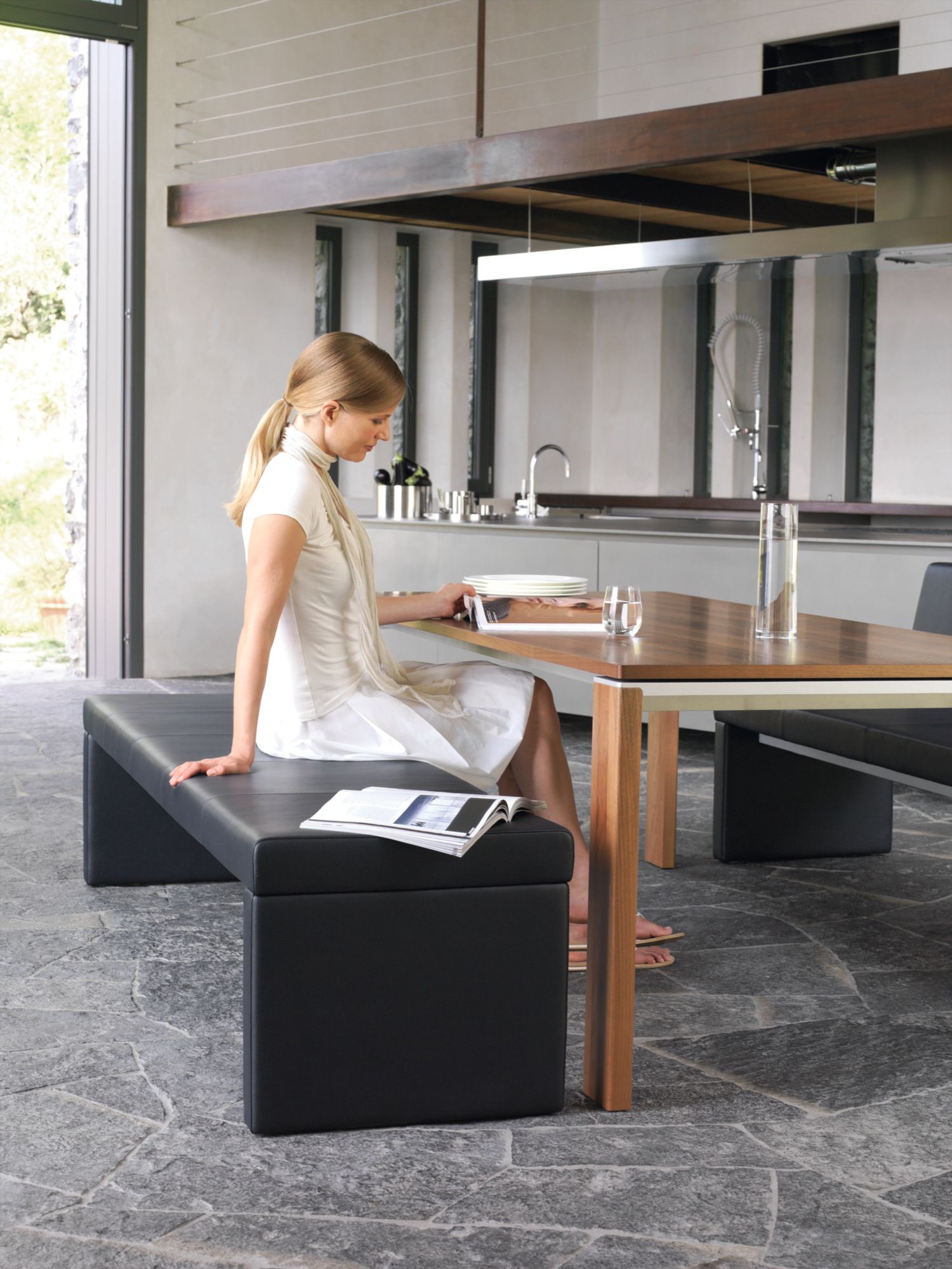 Модульная кожаная скамья Rolf Benz Rolf Benz 620 ARCH-00027014 - Вид №3