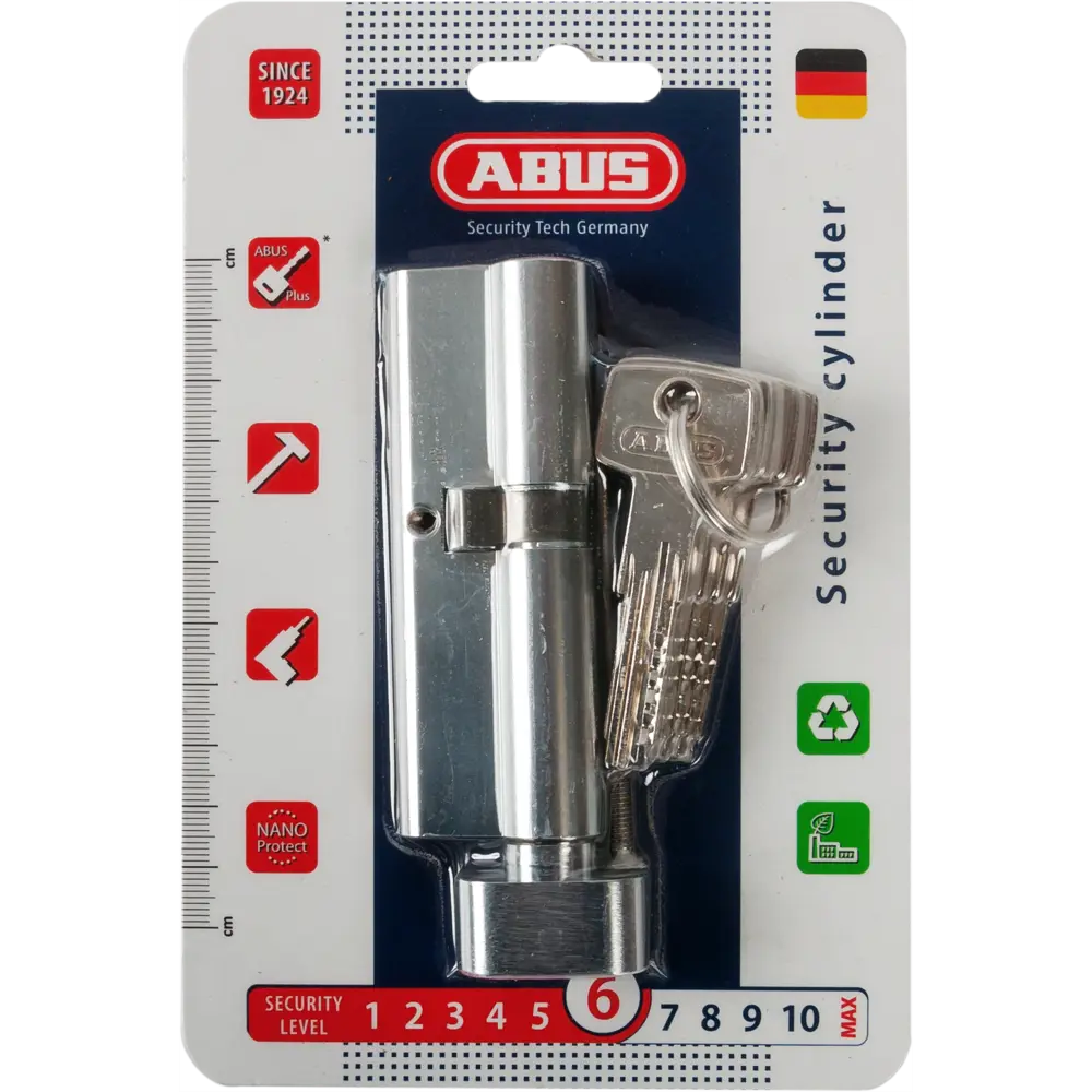 Цилиндр дверной ABUS KD6N с защитой от взлома, никель 40×50 мм 82441713 STLM-0027383 - Вид №2