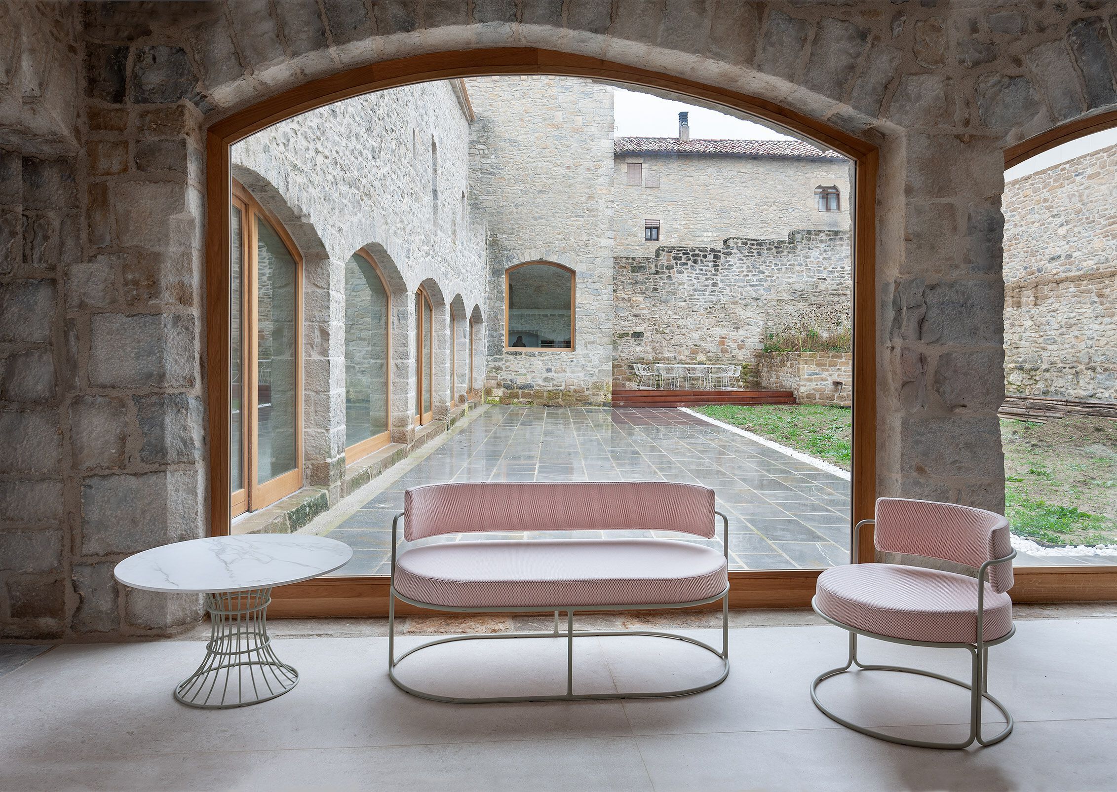 Круглый стальной журнальный столик iSimar Bolonia ARCH-00014112 - Вид №1