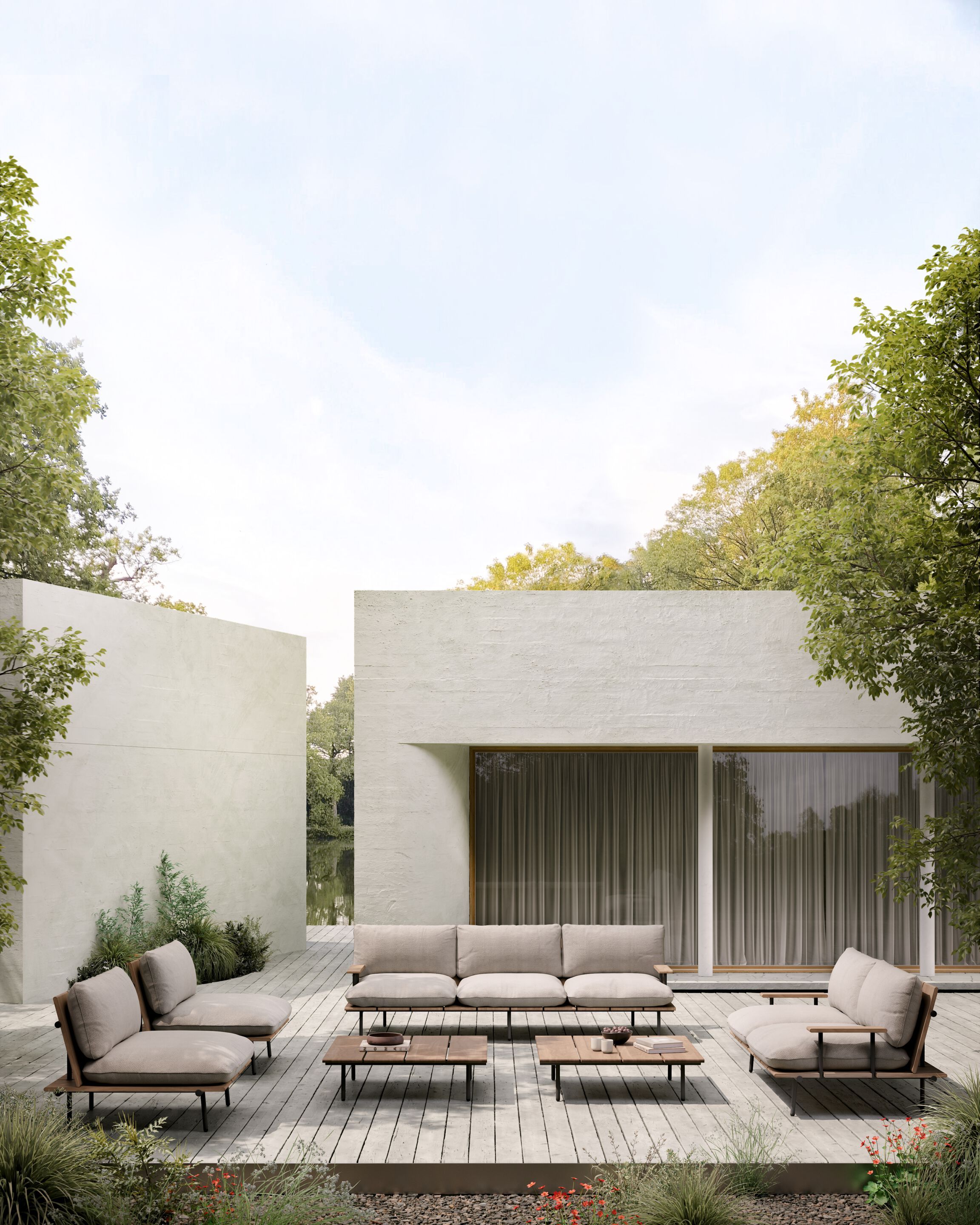 Садовый столик в ироко Bivaq нами ARCH-00058037 - Вид №1