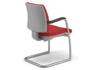 Тканевый консольный стул с подлокотниками