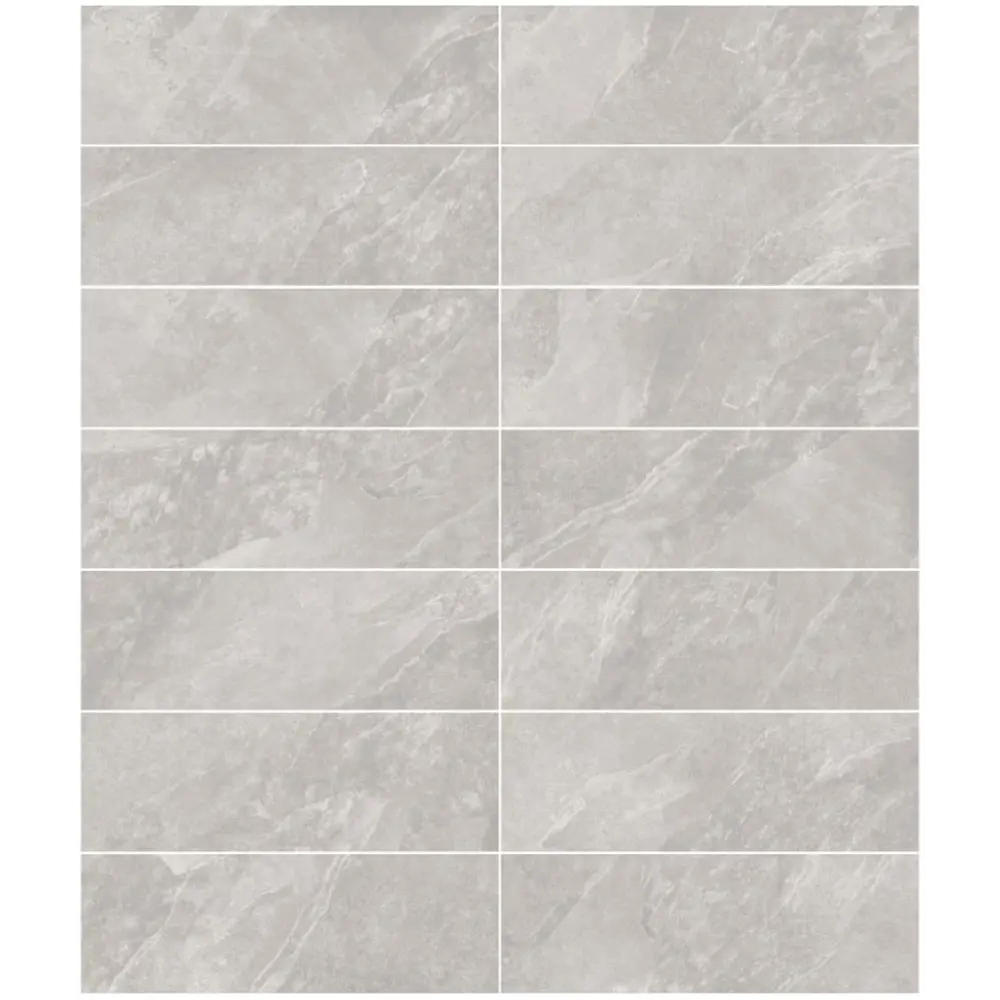 Глазурованный керамогранит Global Tile Fog_GT 19.7x60 см 1.182 м² матовый цвет светло-серый 89456539 STLM-2085463 - Вид №3